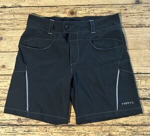 Trayl Womens Size M Black Outdoor Athletisure Shorts